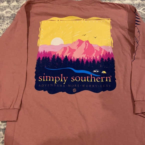 Simply Southern long sleeve tee - youth small - Picture 5 of 6